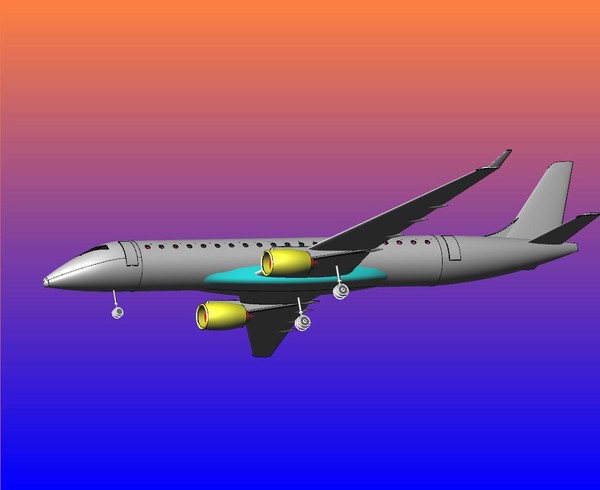 japan regional jet sat 3d dwg - Japan Regional Jet.sat or .dwg by RodgerSaintJohn